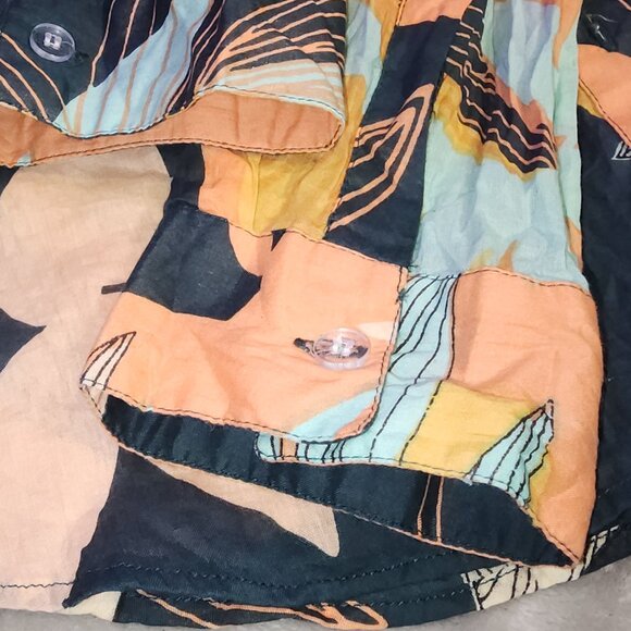 Boutique Chic Connections XL Women's Vneck popover 100% cotton blouse - Picture 2 of 16